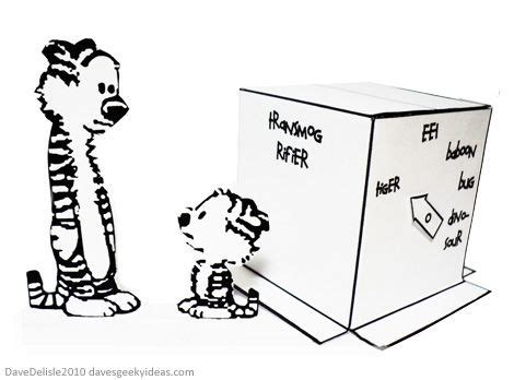 Calvin and Hobbes Papercraft: Transmogrifier Diorama Calvin Und Hobbes ...