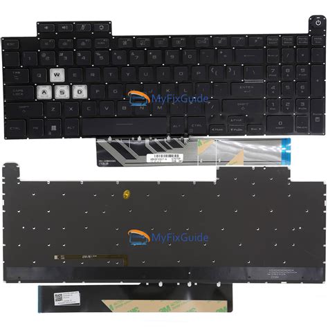 Keyboard for Asus TUF Dash F15 FX517ZC FX517ZE FX517ZM FX517ZR