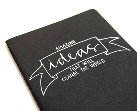 Idea Journal, $14 | Combinaciones de fuentes, Portadas de libros, Disenos de unas