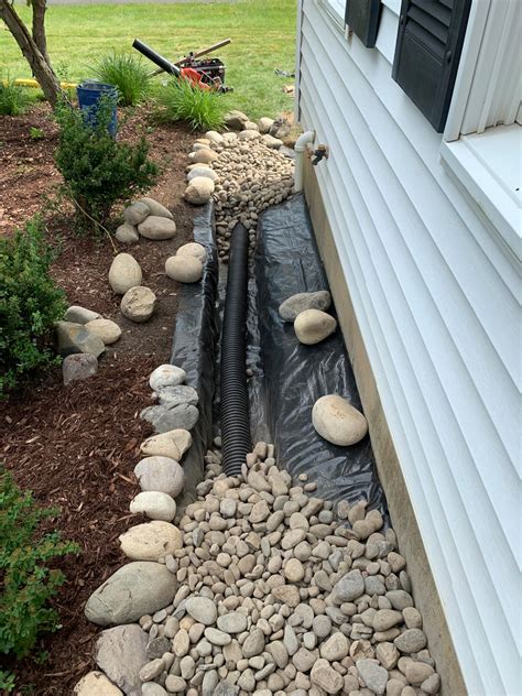 How to Install Drainage Outside House with DIY French Drain and Underground Downspout Pipe Ideas