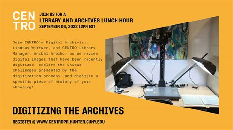 Library & Archives Lunch Hour: Digitizing the Archives | Hunter College