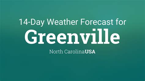 Greenville, North Carolina, USA 14 day weather forecast