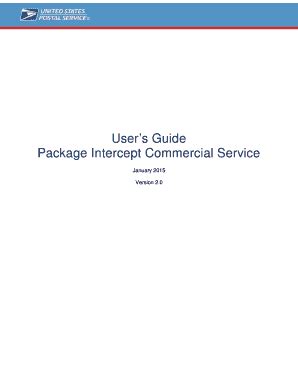 Fillable Online ribbs usps User's Guide Package Intercept Commercial ...