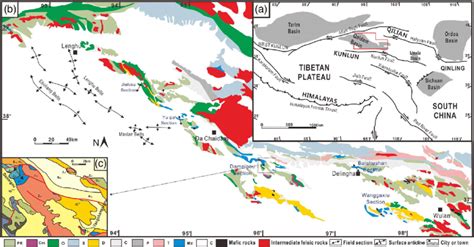 (a) Tectonic location of the Qaidam Basin in the north-eastern Tibetan... | Download Scientific ...