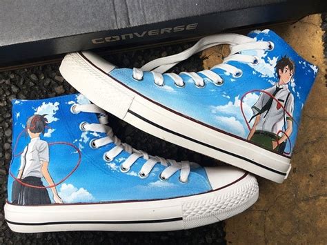 Custom Anime Painted Sneakers Custom Anime Painted Converse