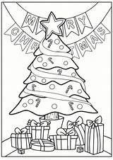 Christmas Tree Colouring In Pdf  Coloring Page sketch template