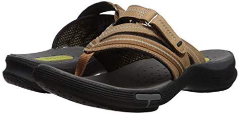 Clarks Wave Coast S Flip Flop Sandals Smokey Brown 7 in Brown - Lyst