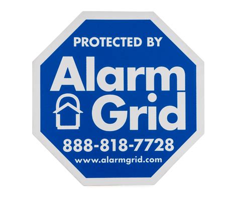 AG Indoor Security Stickers - Window Stickers with Adhesive Front - Alarm Grid