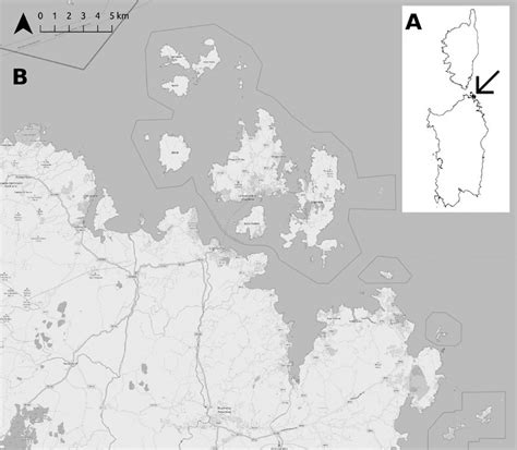 A, location (Sardinia, Italy). B, map of La Maddalena Archipelago ...