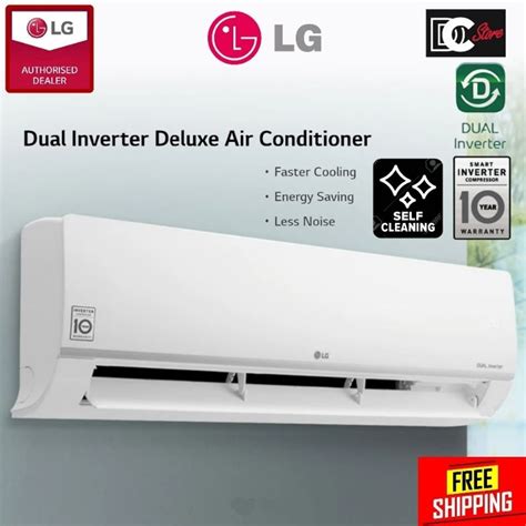 LG 1.0/1.5/2.0HP Dual Inverter Air Conditioner S3-Q09/12/18JA3WA Deluxe | Shopee Malaysia