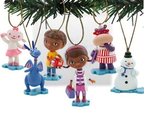 Doc McStuffin 7 Piece Christmas Tree Ornament Set Featuring Doc McStuffins, Donny McStuffins ...