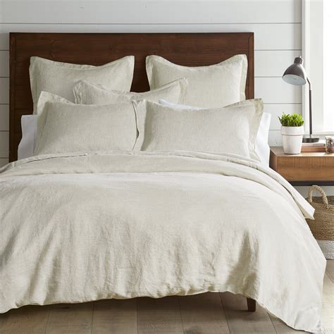 Levtex Home - 100% Linen - Queen Duvet Cover Duvet Cover - Washed Linen in Natural - Duvet Cover ...