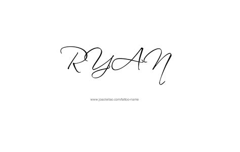 Ryan Name Tattoo Designs