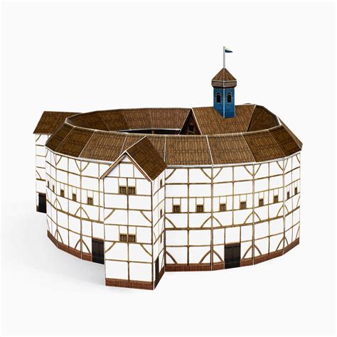 Globe Theatre Paper Model Kit for Advanced Skill Level