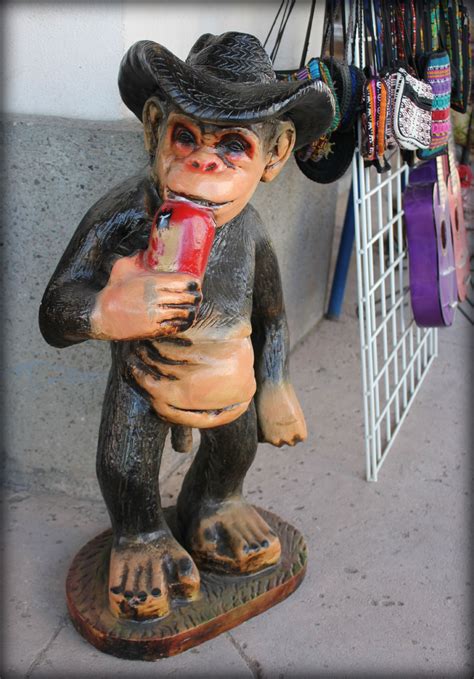 Monkey statue, Monkey, Drinking beer