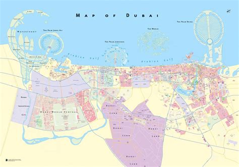 Dubai road map - Road map of Dubai (United Arab Emirates)