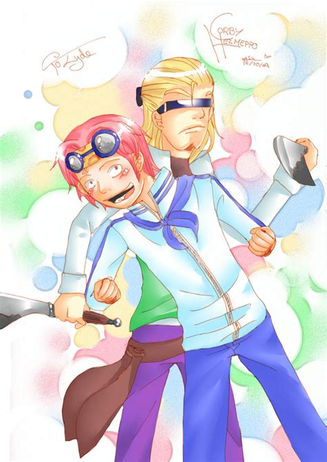 Coby and Helmeppo by LittleTasu on DeviantArt