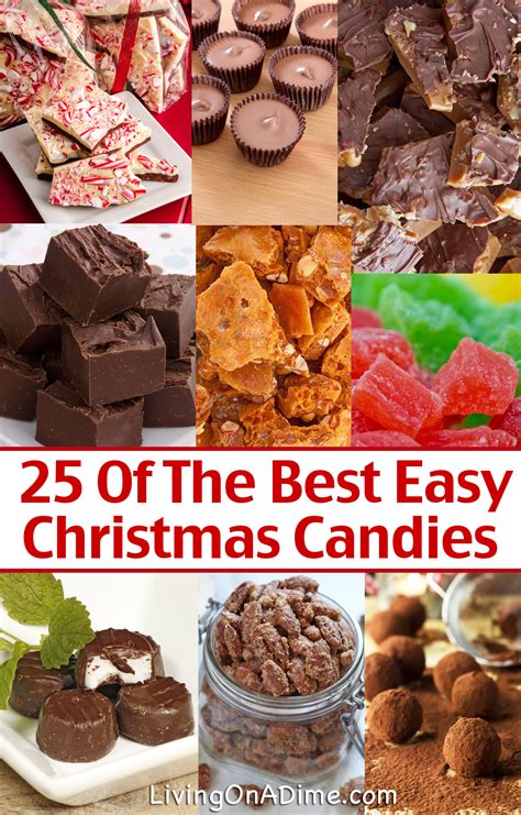 25 of the Best Easy Christmas Candy Recipes And Tips - Living on a Dime To Grow Rich