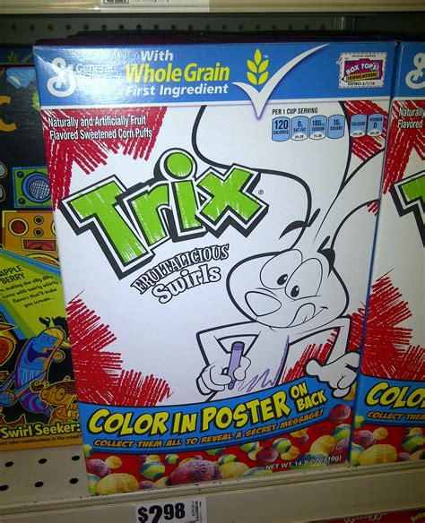 Trix Cereal “Color In” Poster – BattleGrip