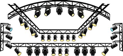 Stage Lighting Truss stock vectors - iStock