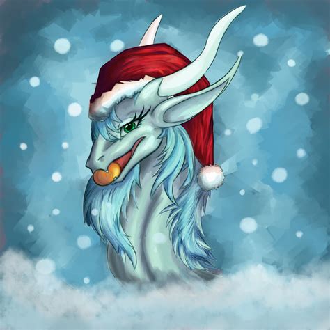 Christmas Dragon by Oksara on DeviantArt