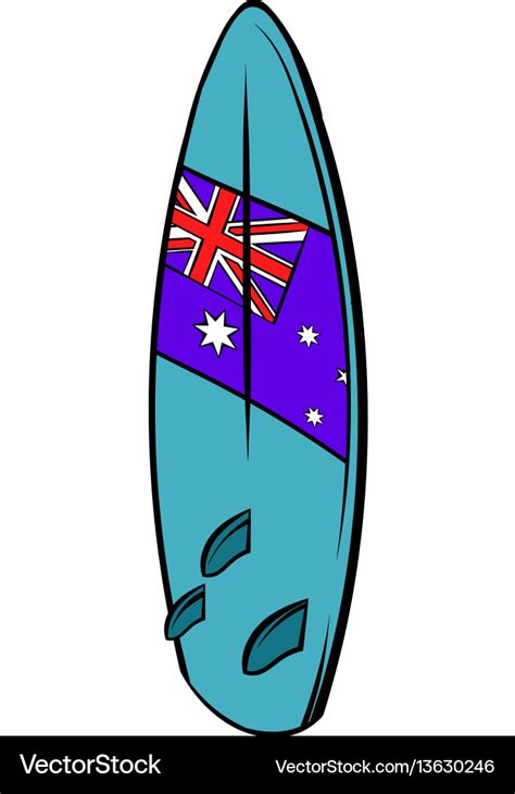 Surfboard icon cartoon Royalty Free Vector Image