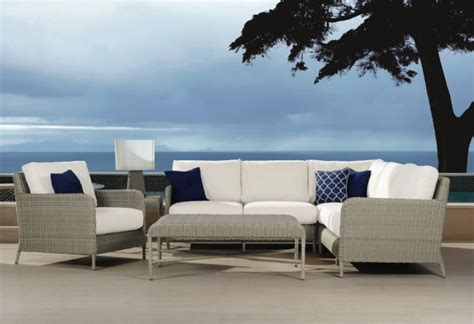 Sunset West Manhattan 6 Piece Wicker Sectional Set - Sunset West Wicker ...