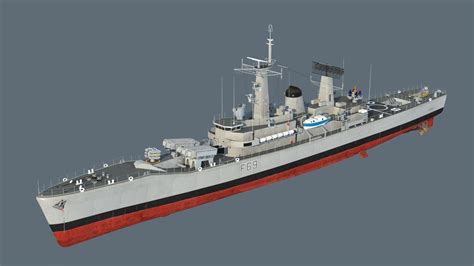 Leander class frigate 3D model | CGTrader