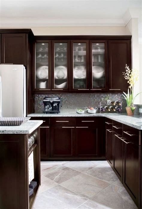 Espresso Color Schemes For Kitchens With Dark Cabinets | www.resnooze.com