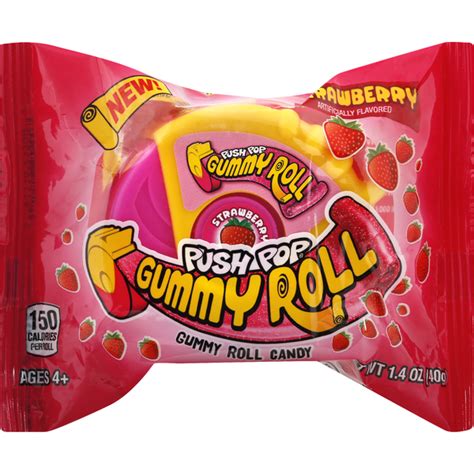 Push Pop Gummy Roll Assorted Flavors Gummy Candy (0.06 lb) - Instacart