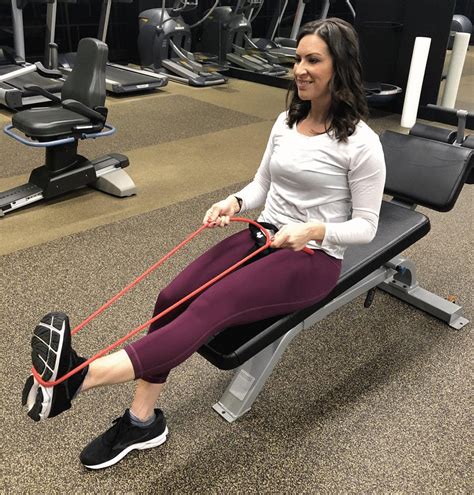 Resistance Band Exercises For Legs Sitting Down | EOUA Blog