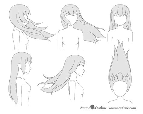 How to Draw Anime Hair Blowing in the Wind - Varley Goodst91