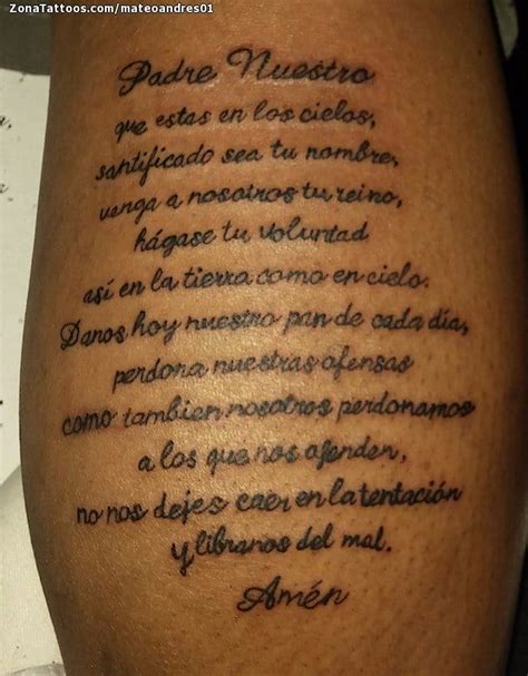 Tatuaje de Frases, Letras, Religiosos