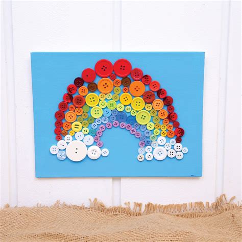 Rainbow Button Artwork | Paint & Print - CleverPatch | CleverPatch - Art & Craft Supplies