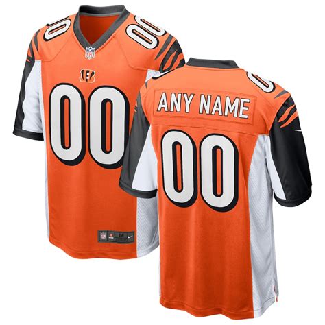 Cincinnati Bengals Nike 2018 Alternate Custom Game Jersey – Orange