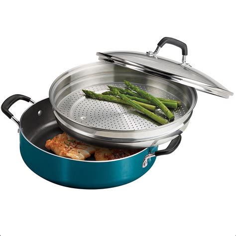 Tramontina 5.5 Quart Nonstick Everyday Pan in Teal - Walmart.com ...