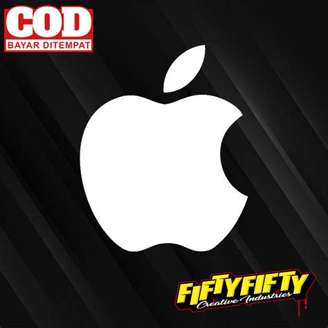 Apple LOGO Cutting Sticker Latest Viral Sticker Motorcycle Helmet ...