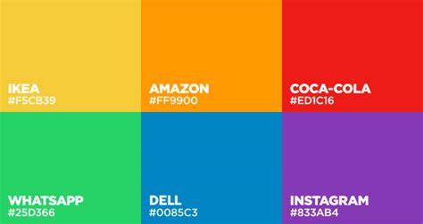 Colors Used By Famous Brands (With Their Codes)