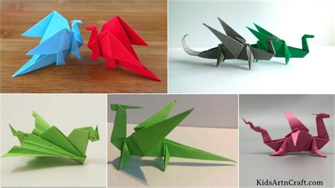 How To Make An Origami Dragon With Kids - Kids Art & Craft