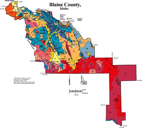 Blaine County Idaho Map - Zorah Kiersten