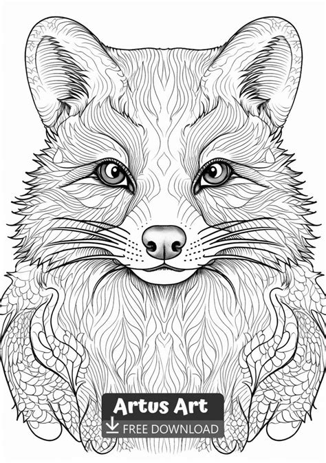 Fisher Cat Coloring Page