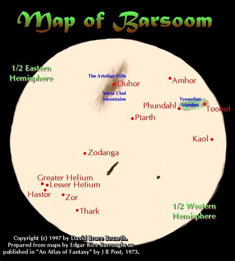 ERBzine 2807: Maps of Barsoom