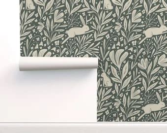 Whimsical wallpaper | Etsy | Woodland wallpaper, Spoonflower wallpaper ...