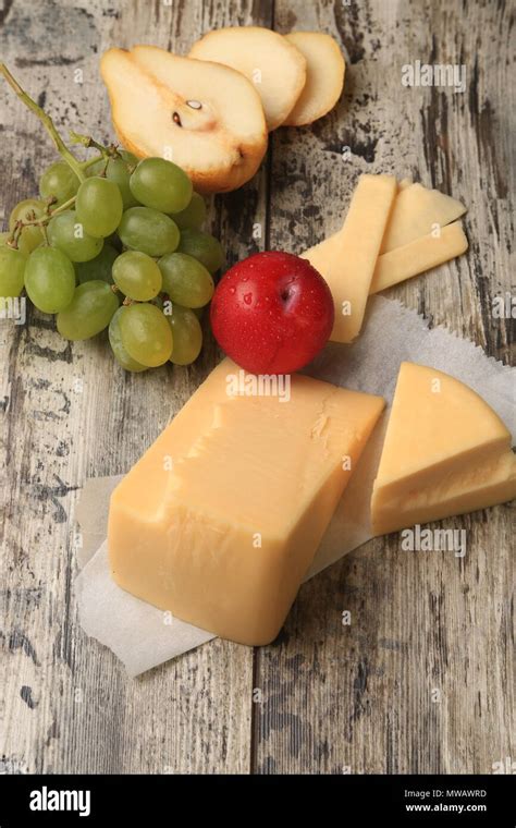 Different types of cheese slices Stock Photo - Alamy