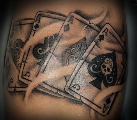 Aces tattoo | Card tattoo designs, Cards tattoo design, Card tattoo