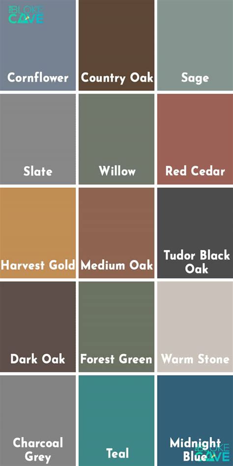 The Ultimate Fence Paint Colour Chart - Patient Gardener