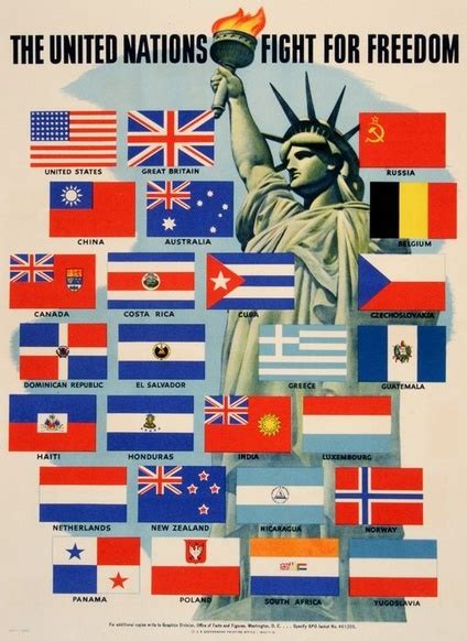 United Nations Fight for Freedom | Advertising Posters | Limited Runs