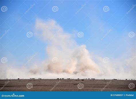 Sand storm stock image. Image of california, weather - 57688057