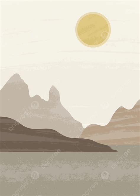 Landscape Art Aesthetic Minimalist Background, Landscape, Artistic ...