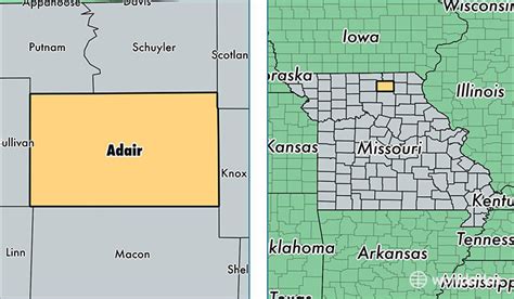 Adair County, Missouri / Map of Adair County, MO / Where is Adair County?